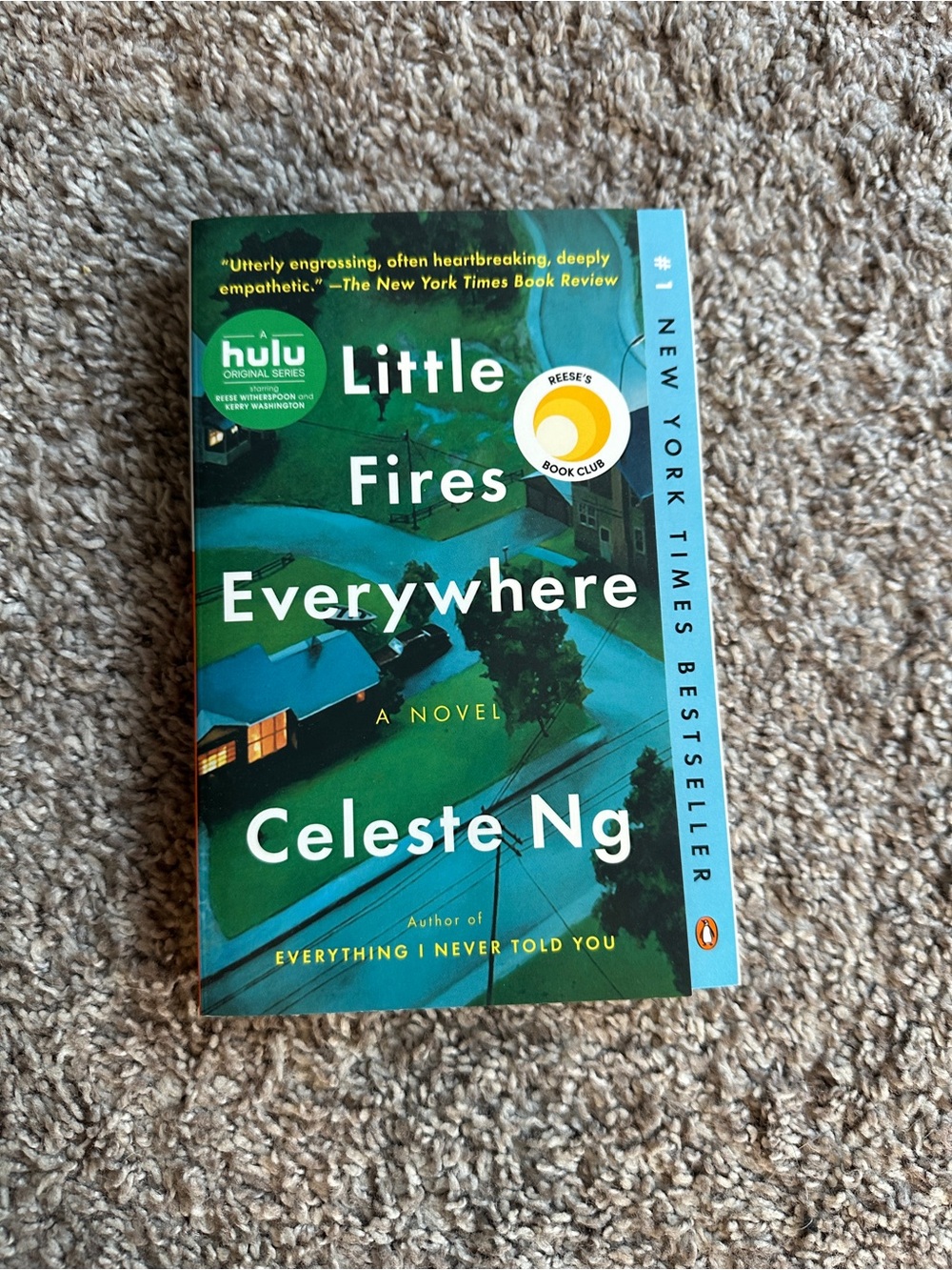 Little Fires Everywhere by Celeste Ng - Green Cover Paperback